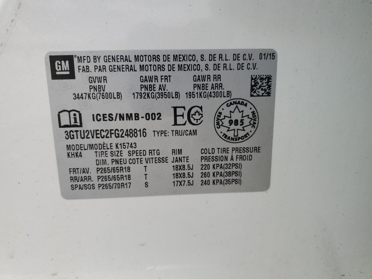 GMC SIERRA K1500 SLT