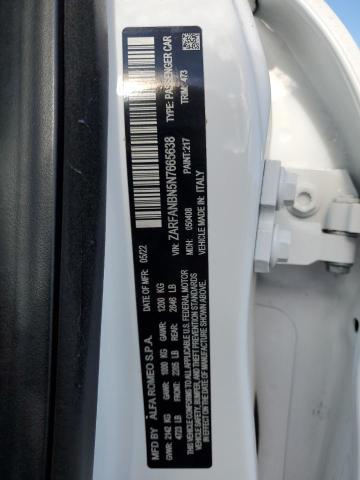 2022 ALFA ROMEO GIULIA SUP - ZARFANBN5N7665638