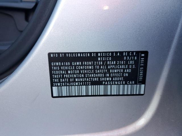 2016 VOLKSWAGEN JETTA S #3297288380