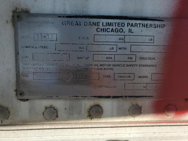 2013 GGSD REFRIGERATED VAN TRAILER #3316133215