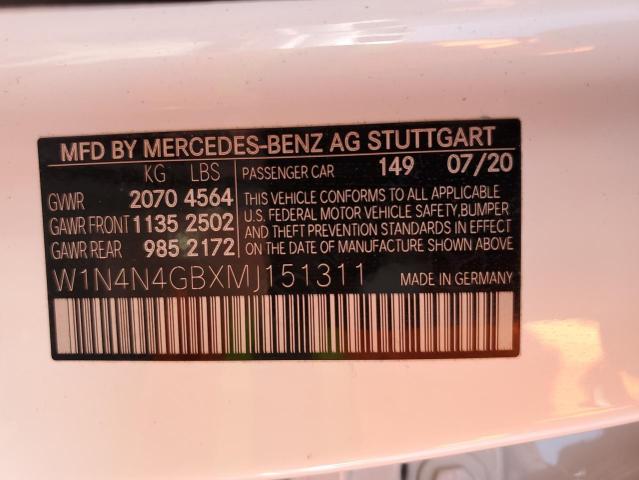 2021 MERCEDES-BENZ GLA 250 W1N4N4GBXMJ151311