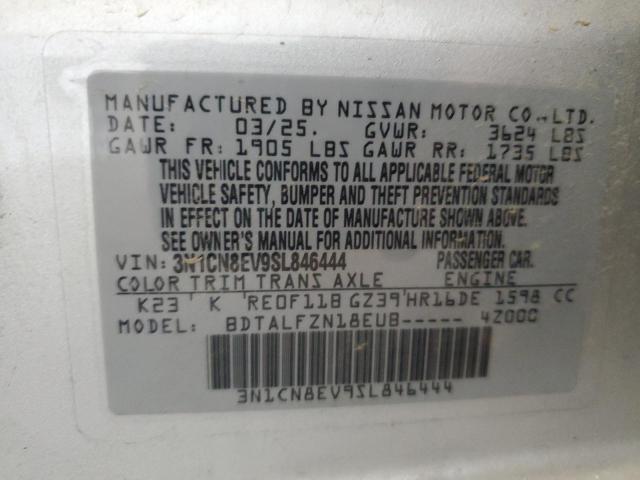 2025 NISSAN VERSA SV 3N1CN8EV9SL846444