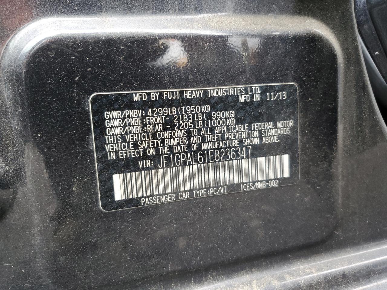 SUBARU IMPREZA SPORT PREMIUM