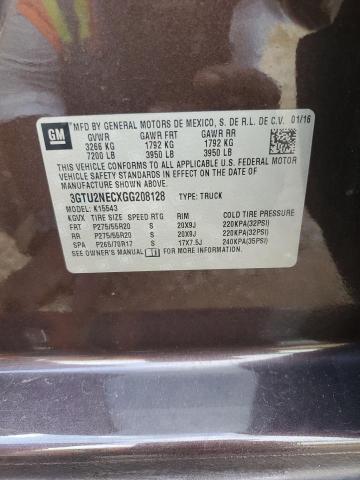 2016 GMC SIERRA K15 - 3GTU2NECXGG208128