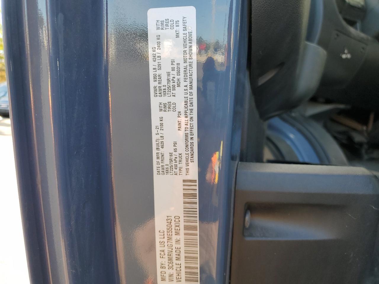 RAM PROMASTER 3500 HIGH