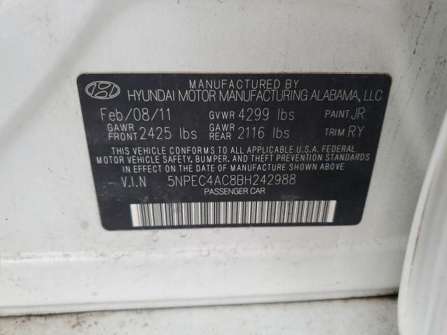 2011 HYUNDAI SONATA SE #3293499437