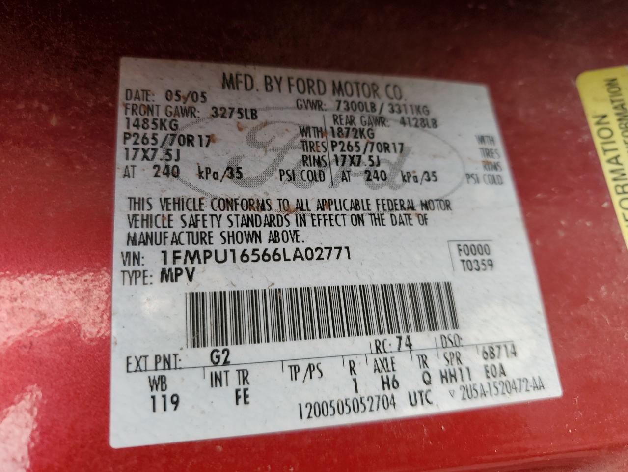 Lot #3284169555 2006 FORD EXPEDITION