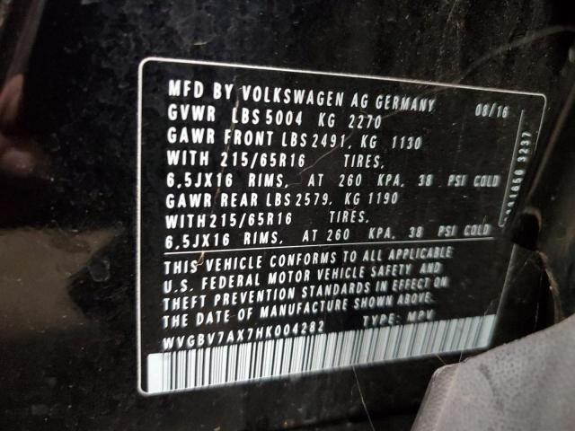 2017 VOLKSWAGEN TIGUAN S #3291024170