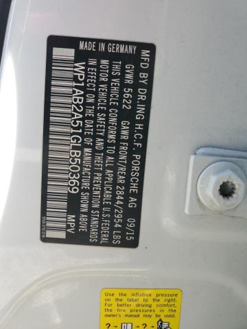 2016 PORSCHE MACAN S - WP1AB2A51GLB50369