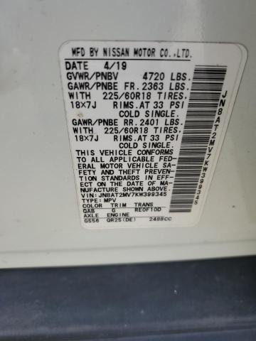 2019 NISSAN ROGUE S JN8AT2MV7KW399345