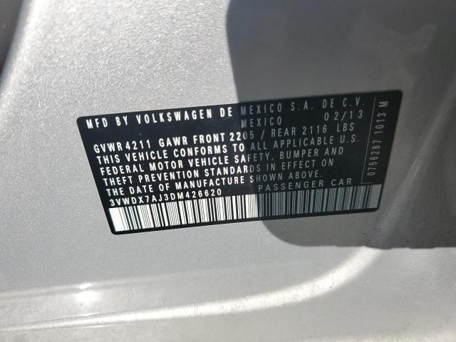 2013 VOLKSWAGEN JETTA SE - 3VWDX7AJ3DM426620