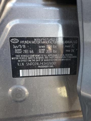 2018 HYUNDAI ELANTRA SE 5NPD74LF4JH376001