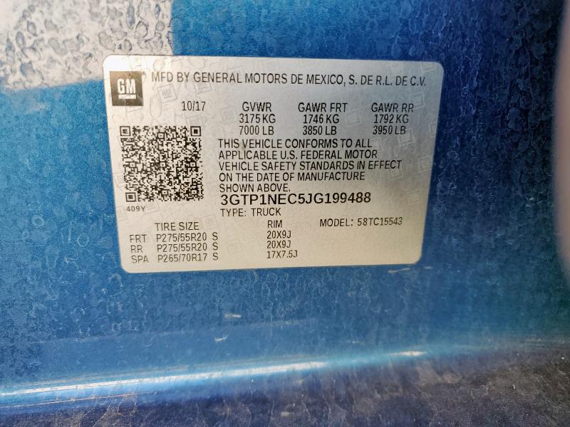 2018 GMC SIERRA C15 #3291369138