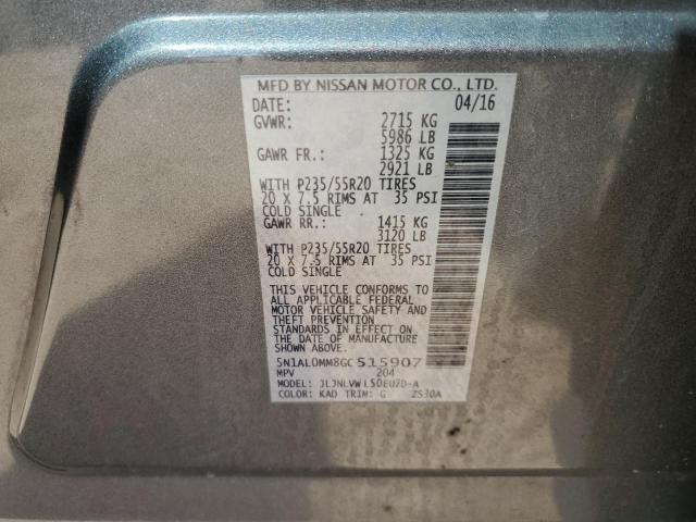 2016 INFINITI QX60 - 5N1AL0MM8GC515907