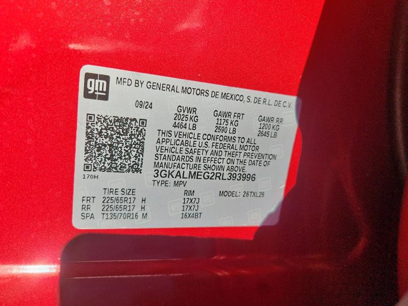 2024 GMC TERRAIN SL - 3GKALMEG2RL393996