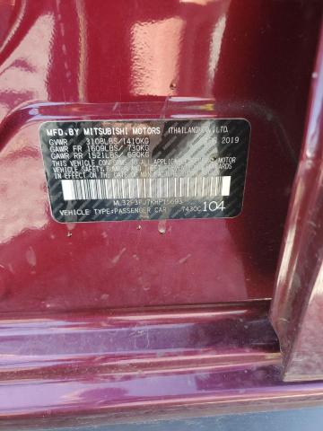 2019 MITSUBISHI MIRAGE G4 - ML32F3FJ7KHF15693