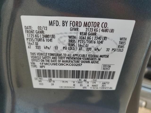 2012 FORD ESCAPE LIM - 1FMCU9EG9CKC03257