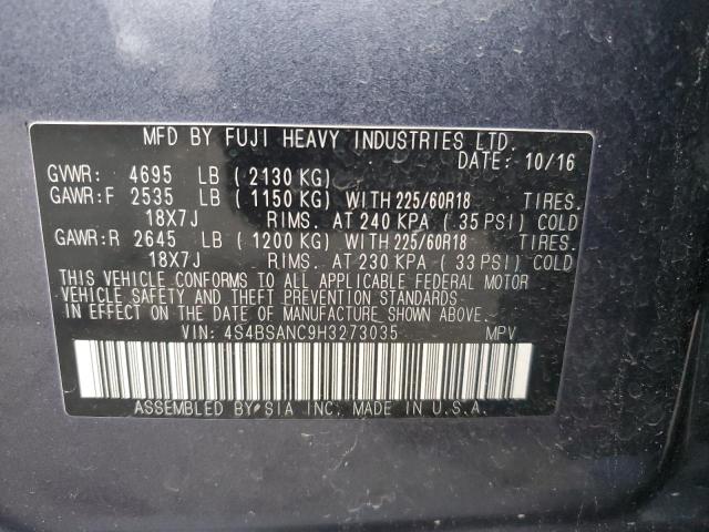 2017 SUBARU OUTBACK 2. 4S4BSANC9H3273035