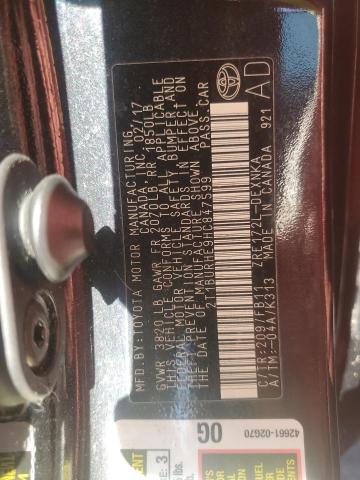 2017 TOYOTA COROLLA L - 2T1BURHE9HC847599