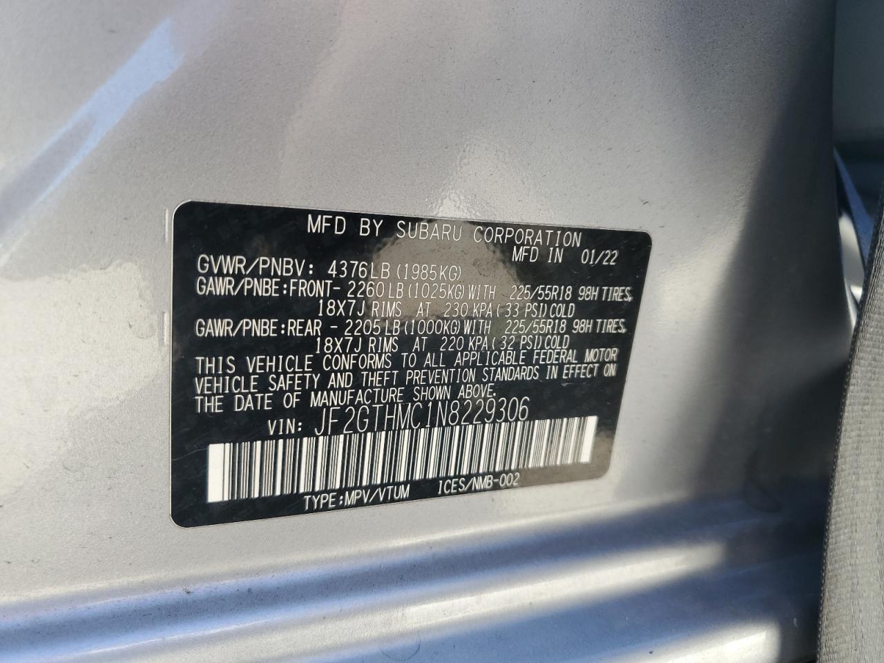 SUBARU CROSSTREK LIMITED