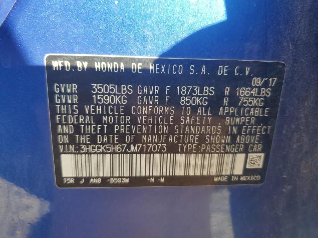 2018 HONDA FIT SPORT 3HGGK5H67JM717073