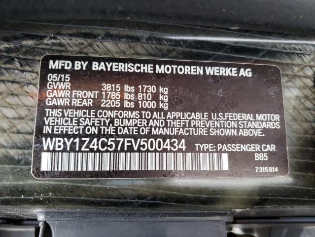 2015 BMW I3 REX WBY1Z4C57FV500434
