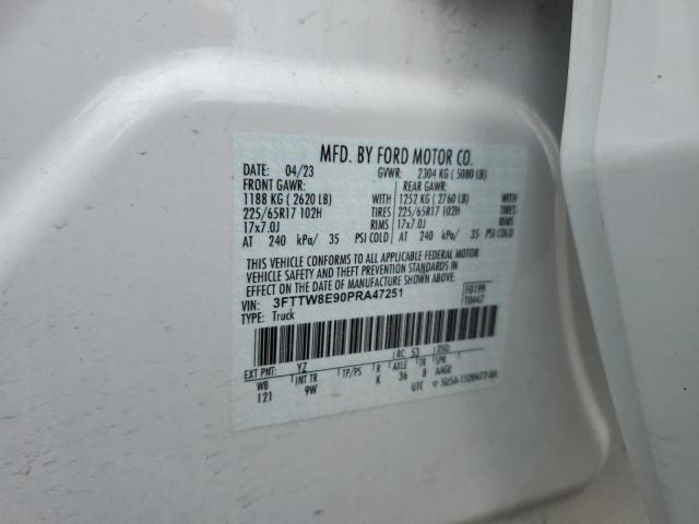 2023 FORD MAVERICK X - 3FTTW8E90PRA47251