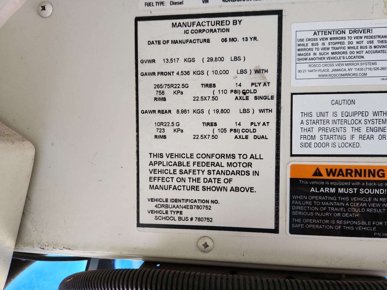 Lot #3285832950 2014 IC CORPORATION 3000 CE