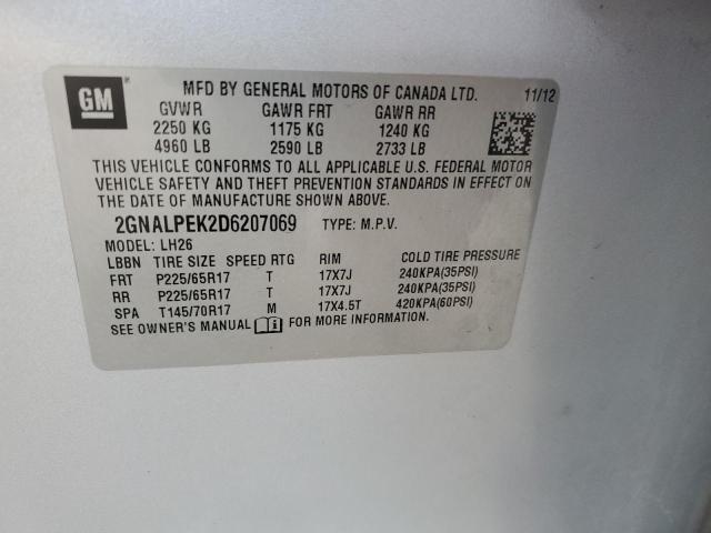 2013 CHEVROLET EQUINOX LT #3283988839