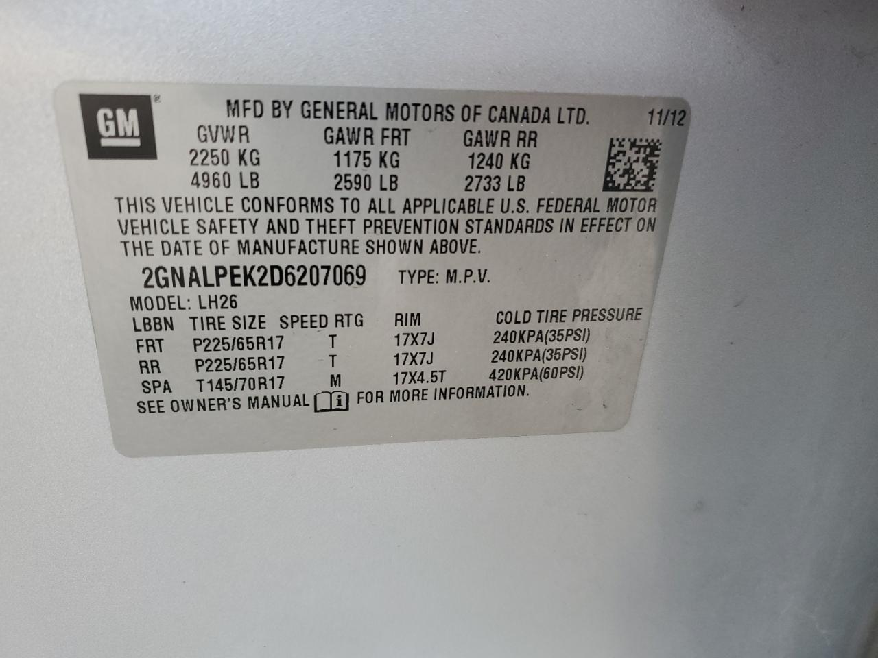 CHEVROLET EQUINOX LT