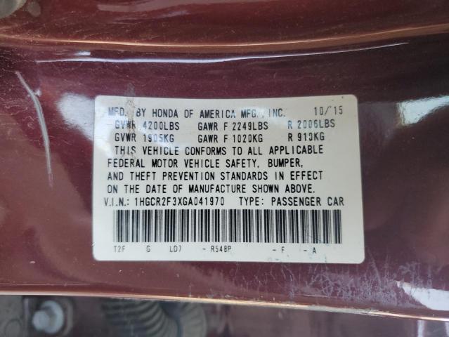 2016 HONDA ACCORD LX - 1HGCR2F3XGA041970