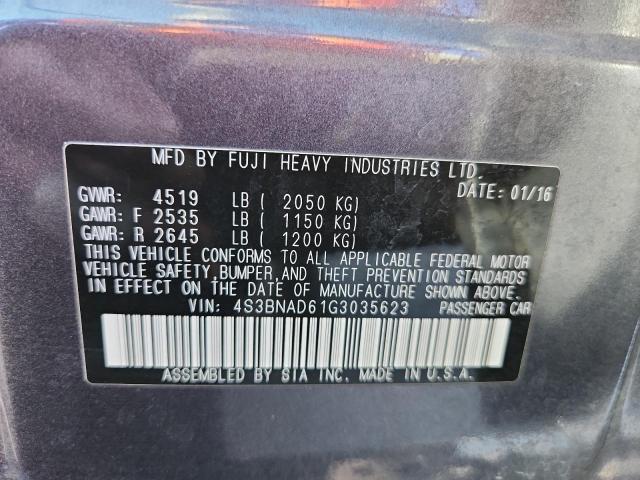 2016 SUBARU LEGACY 2.5 #3290639780