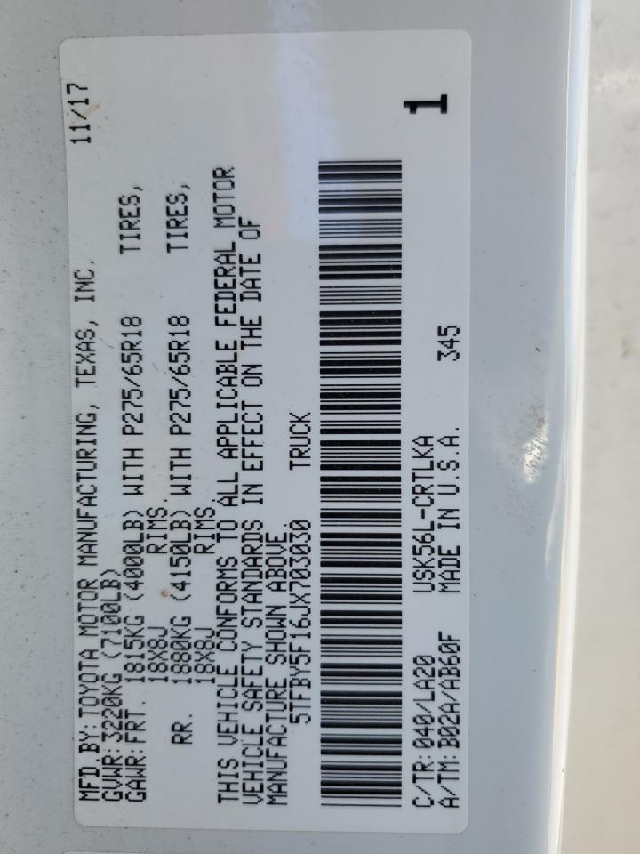 TOYOTA TUNDRA DOUBLE CAB LIMITED