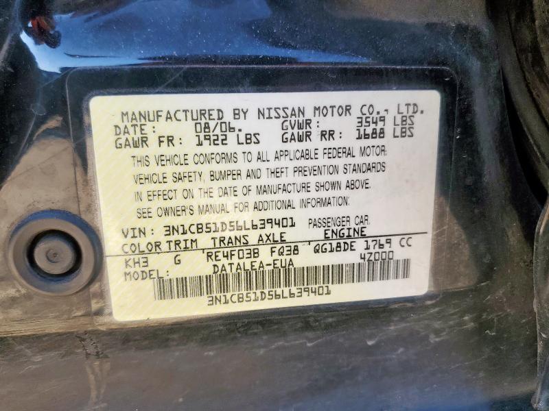 2006 NISSAN SENTRA 1.8 #3290349836