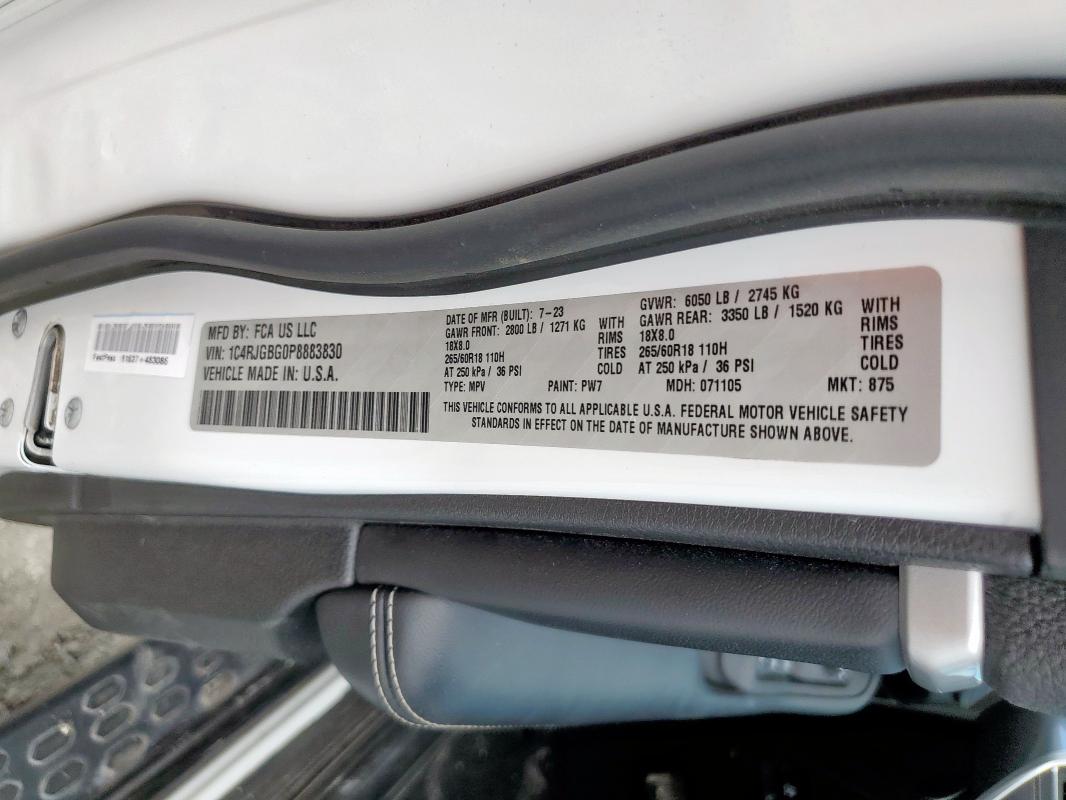 2023 JEEP GRAND CHER #3303001645