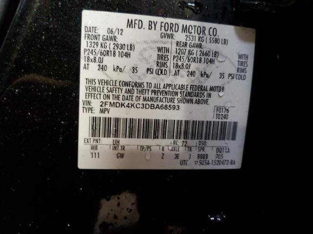 2013 FORD EDGE LIMIT - 2FMDK4KC3DBA68593