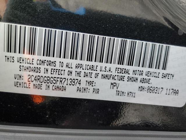 2015 DODGE GRAND CARAVAN SE 2C4RDGBG5FR713974