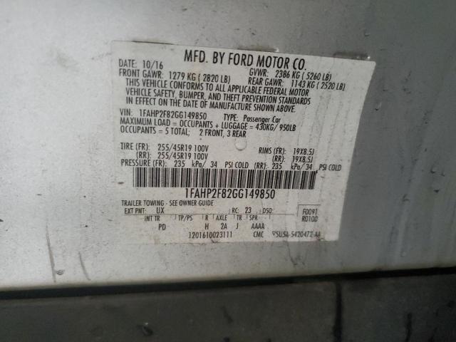 2016 FORD TAURUS LIMITED 1FAHP2F82GG149850