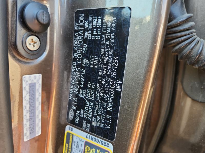 2015 KIA SPORTAGE L KNDPB3AC5F7671294