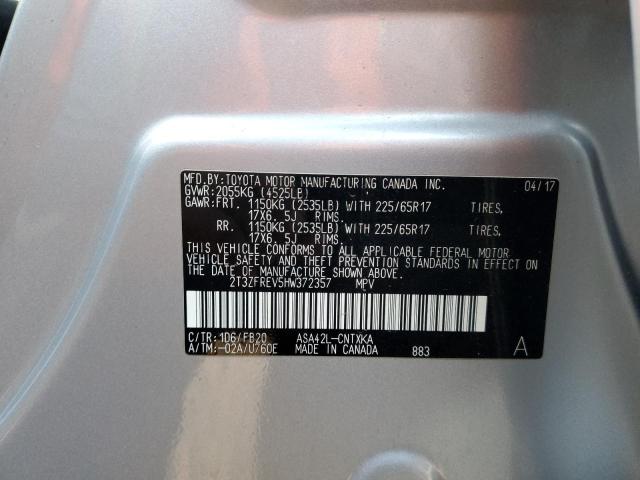 2017 TOYOTA RAV4 LE - 2T3ZFREV5HW372357