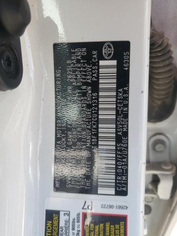 2012 TOYOTA CAMRY BASE - 4T1BF1FK7CU121316