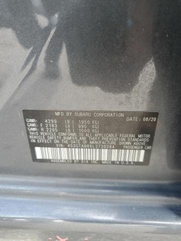 2020 SUBARU IMPREZA 4S3GTAB66L3730284