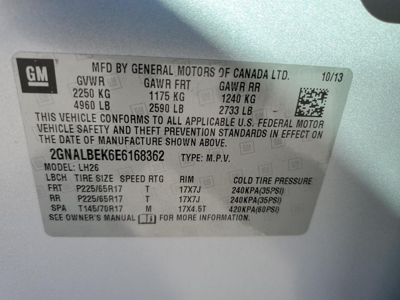 CHEVROLET EQUINOX LT