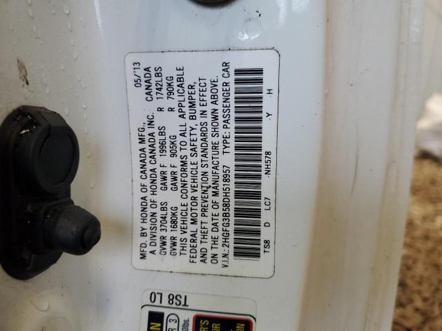 2013 HONDA CIVIC LX #3283954813