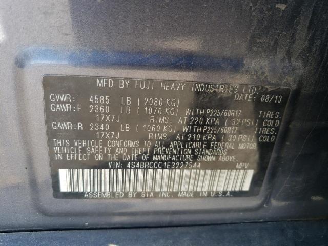 2014 SUBARU OUTBACK 2. - 4S4BRCCC1E3227544