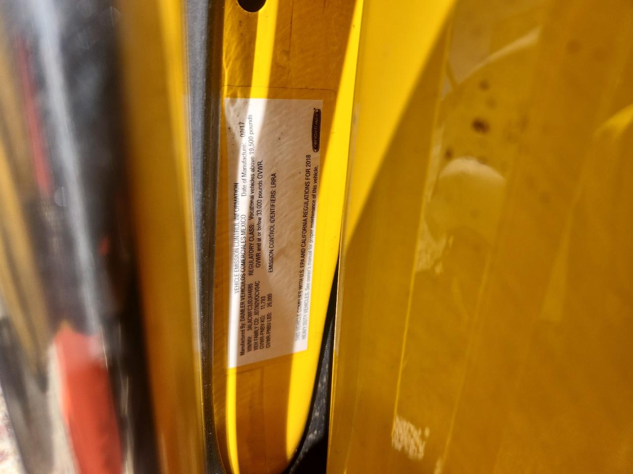 Lot #3292393311 2018 FREIGHTLINER M2