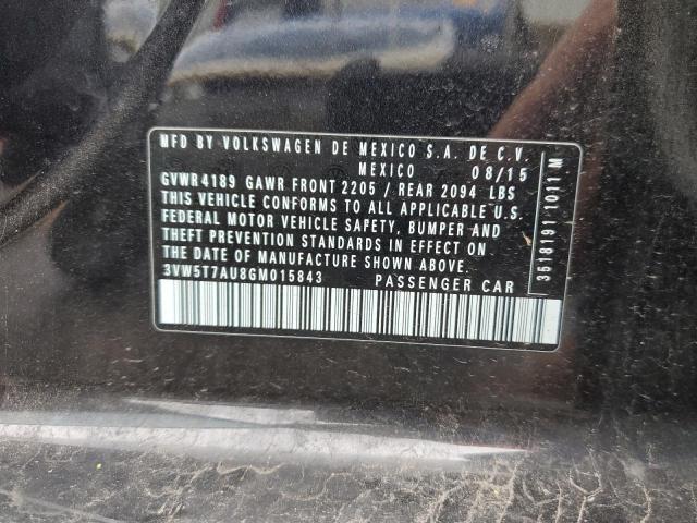 2016 VOLKSWAGEN GTI S/SE - 3VW5T7AU8GM015843