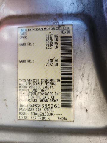 2016 NISSAN ALTIMA 2.5 #3297169860