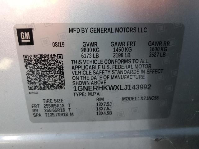 2020 CHEVROLET TRAVERSE L #3296817950