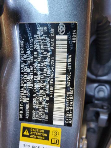 2016 TOYOTA CAMRY LE 4T4BF1FK8GR540285